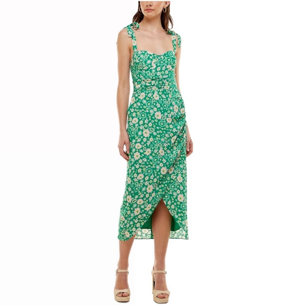 WAYF Mailbu Faux Wrap Dress